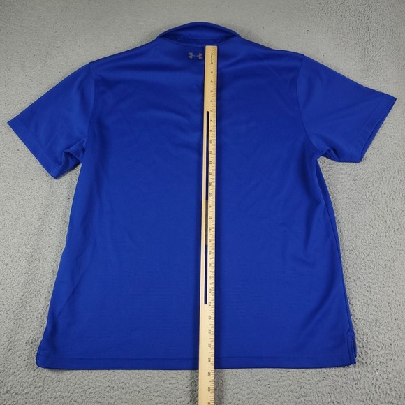 Under Armour Polo Shirt Mens Size XL Blue Golf Casual Short Sleeve * - Picture 5 of 8